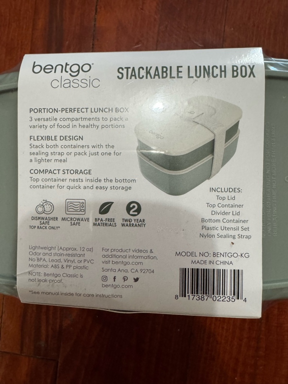 Bentgo Classic Stackable Lunch Box - Green - Picture 6 of 9